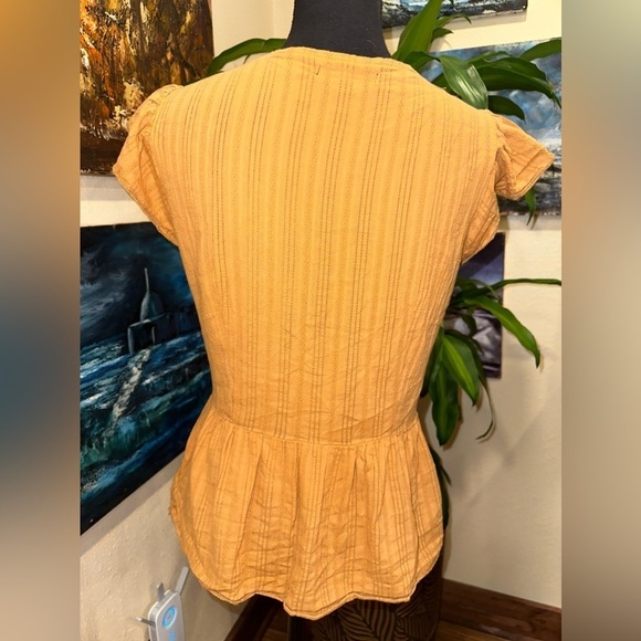 GUC JEUVRE YELLOW TASSEL TOP WITH SIDE LACE AND SIDE ZIP SZ Small - Picture 4 of 6